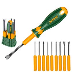 10 PCS INTERCHANGEABLE SCREWDRIVER SET JADEVER JDSS1B10